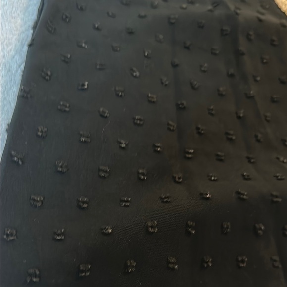 Black Ruffle Sleeve Top with Lace Detail - Picture 2 of 8